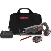 Resim Kress KUE01 20 V 4.0 AH Li-ion Çift Akülü Kömürsüz Tilki Kuyruğu Testere 