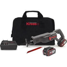 Resim Kress KUE01 20 V 4.0 AH Li-ion Çift Akülü Kömürsüz Tilki Kuyruğu Testere 