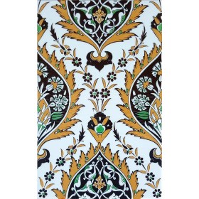 Resim Armada Çini 25x40 Cm SP 417 Sarı Göbekli Kütahya İznik Çini Karo 