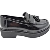 Resim ÇİĞDEM KUNDURA Tabya - 1005 | Kadın Hakiki Deri Ortopedik Kalın Taban Oxford Ayakkabı 