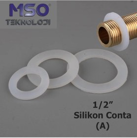 Resim MSO Yüksek Kalite Silikon Bahçe Musluk Başlık Adaptör Conta (A) 
