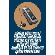 Resim Techno Stock Makaralı Kulaklık Sd Kart Girişli Dijital Göstergeli Kablolu Bluetooth Kulaklık 