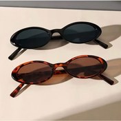 Resim redame 2li Camlı Oval Retro Güneş Gözlükleri y2k pinterest baddie Unisex 