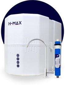 Resim H-MAX Reverse Osmosis System Focus 16 Aşama Standart Membranlı 12 Litre Çelik Tanklı Mineralli Su Arıtma Cihazı - 0017 