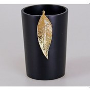 Resim Leaf Diş Fırçalık Siyah Altın Siyah 
