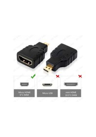 Resim Micro Hdmı To Hdmı Tablet Kamera Dönüştürücü Adaptör 