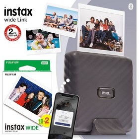 Resim Instax Wide Link Gri Akıllı Telefon Yazıcısı ve 20'li Film | Instax Instax