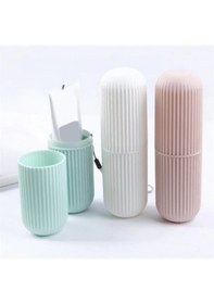 Resim Antiksüs Buffer® Seyahat Tipi Plastik Diş Fırçası Gözlük Kalem Fırça Erzak Saklama Kabı Düzenleme Kale Mlik 