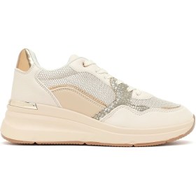 Resim Derimod Kadın Bej Kalın Tabanlı Sneaker 26PFE457814 