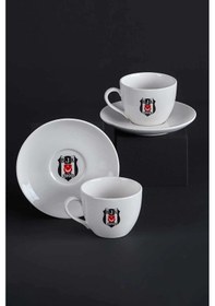 Resim Neva N3426 Lisanslı Beşiktaş Arma 2'li Çay Fincan Takımı 