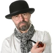 Resim Siyah Renk Yetişkin Boy Retro Bowler Derby Şapkası 58 cm 