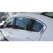 Resim Honda Civic Fb7 için Dur Cam Çerçevesi Kenar Çıtası Krom Tam 