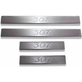 Resim Peugeot 307 Krom Kapı Eşiği 2001 Üzeri Paslanmaz Çelik 