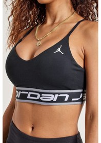 Resim Nike Jordan Support Indy Logo Women's Bra Kadın Siyah 