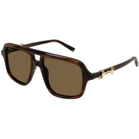 Resim Guccı 2052s 009 55 Unisex Güneş Gözlüğü Kahverengi 