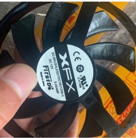 Resim Prestigegoods 2 Adet Xfx Gpu Soğutucu Fanı Rx470 Rx480 570 580 Ekran Kartı Siyah Plastik 85x85x10mm 