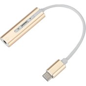 Resim Hytech HY-USBC30 Type-C to 1x3.5mm Audio 10cm Kablolu Çevirici 