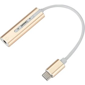 Resim Hytech HY-USBC30 Type-C to 1x3.5mm Audio 10cm Kablolu Çevirici 