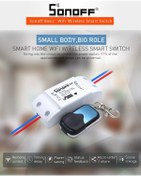 Resim Sonoff Akıllı Evler İçin Wifi + Uzaktan Kumandalı Röle Kartı 