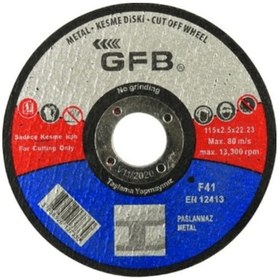 Resim GFB 2357 230*3*22,23 Metal Kesici Taş 10'lu 