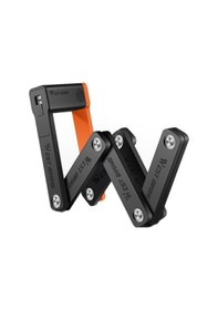 Resim West Bıkıng Bisiklet Hırsızlığa Karşı Hafif Katlanır Zincir Kilidi Siyah Turuncu Siyah - Turuncu 