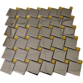Resim MozaiKristaL Mutfak Tezgah Arası Ve Iç Dekorasyon Için Inox Mix. Cam Seramik (1 KOLİ=1 M2 FİYATİDİR) 