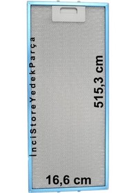 Resim Ctb 6250 X Ankastre Davlumbaz Aspiratör Alüminyum Metal Kaset Tel Yağ Filtre 166x515,3 