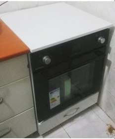 Resim Hazır Mobilya Kapaklı Ve Kapalı Tezgahlı Ankastre Fırın Dolabı 