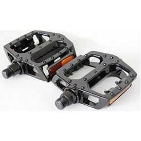 Resim Neco Mtb Bisiklet Pedalı Alüminyum Geniş Siyah (Takım) 