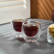 Resim Perotti Lineo Cidarlı Bardak 2'li 80 ml 