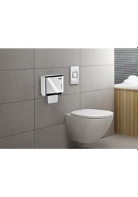 Resim Rulopak Mini Tekçek Tuvalet Kağıdı Dispenseri Krom 
