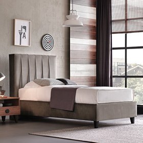 Resim Enza Home Orlando Genç, Başlıklı Baza 120X200 - Gri 