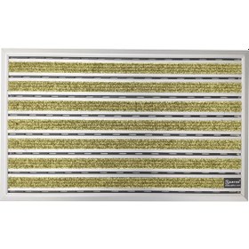 Resim Halı Üst Yüzeyli Alüminyum Ince Seri Deve Tüyü Renk Paspas 50X80 