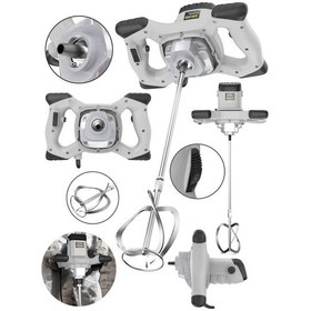 Resim Graizer Mx - 3000 Bakir Sargi 6 Kademe Devirli Ayarlı Elektirikli Alçı Boya ve Harç Karıştırıcı Mikser Gri 