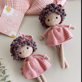 Resim Amigurumi Kıvırcık Kız Bebek 
