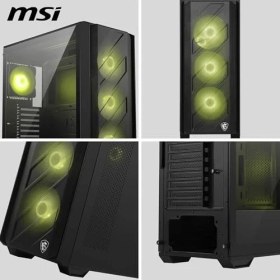 Resim Daisy Home Msı Mag Forge 330R Aırflow Temperli Cam 4X120MM Argb Fan Atx Gaming Bilgisayar Kasası 