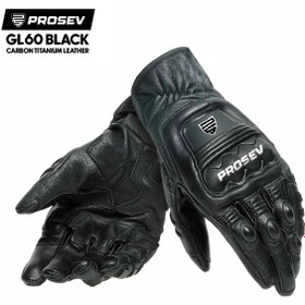 Resim Prosev GL60 CARBON TİTANTUM DERİ ELDİVEN SİYAH 