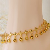 Resim Kadınlar için Vintage Boho Çanlı Bileklik, 18K Altın Kaplamalı Bakır, Ayarlanabilir Zincir, Mozaiksiz, Partiler ve Tatiller için Çok Yönlü - 1 ADET 