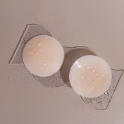 Resim 1 Çift Ultra-İnce Katı Silikon Göğüs Etiketleri, 8cm/10cm/13cm Meme Kapağı, Düğün Elbiseleri ve Bikiniler için Uygun, Sızdırmazlık Noktaları, Kadınlar için Yıkanabilir ve Tekrar Kullanılabilir 