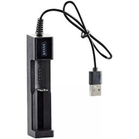 Resim Ulzyvf Yuvalı Usb Siyah-evrensel Şarj Şarj Piller Pil Lityum Cihazı Cihazı Akıllı 2 18650 1 İt 
