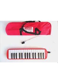 Resim 32 Tuş Melodika Bez Çantalı Beyaz 