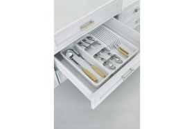 Resim Feyza Design Genişleyebilir Çekmeceli Ayarlanabilir Kaşıklık ve Bıçaklık Seti 