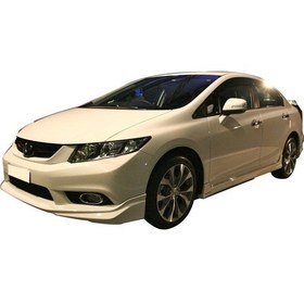 Resim Honda Civic FB7 2012 - 2015 Modulo Black Edition Yan Marşpiyel Seti (Plastik) 