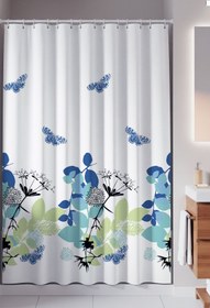 Resim Tropikhome Çiçek Desen Duş Perde Tek Kanat Banyo Perdesi, Küf Tutmaz Banyo Perdesi 180x200 Duş Perdesi 