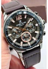 Resim Daniel Klein Exclusive Kahverengi Deri Kordon Erkek Kol Saati 3 Atm+bileklik Sddk086 Kahverengi 