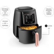 Resim Karaca Air Pro Cook 3 in 1 XL Ev Yemeği, Közleme, Sulu Yemek Tencereli Airfryer Rosegold 4 Kişilik Fritöz 