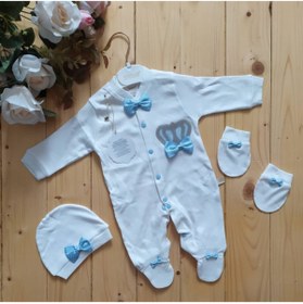Resim Hergünİndirim Prens Bebek Tulum Taş Işlemeli 
