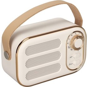 Resim Retro Bluetooth Hoparlör, Vintage Dekor, Küçük Bluetooth 5.0 Hoparlör, Destek Usb, Tf Kartı, Ev, Seyahat, Dış Mekan Beyaz 