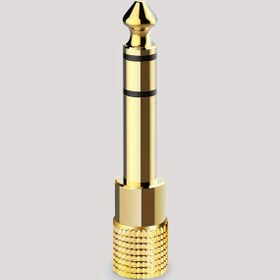 Resim JYFT 6.35mm'den 3.5mm Ses Adaptörü, Altın Kaplı Stereo TRS Dönüştürücü, Alüminyum Erkek Dişi, Aux Kablosu, Gitar Amplifikatörü, Kulaklık - Evrensel Uyumluluk 