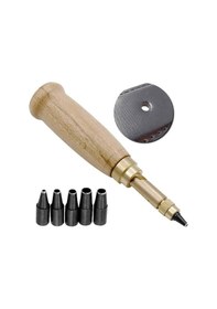 Resim Kemer Delgeç-1 Delik Delici 6 Delgeç Kafası-kahverengi Ve Siyah 